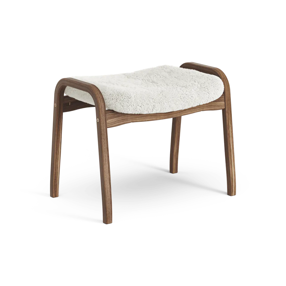Lamino Footstool Walnut